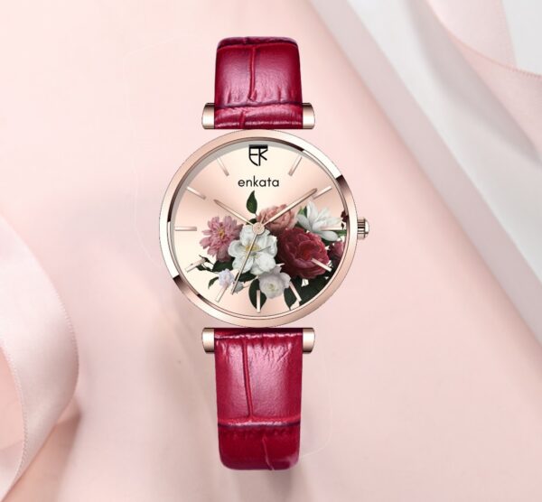 CARINA ROSEGOLD L RED