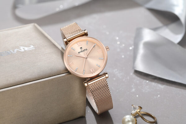 BLACK PANTHER ROSE GOLD MESH