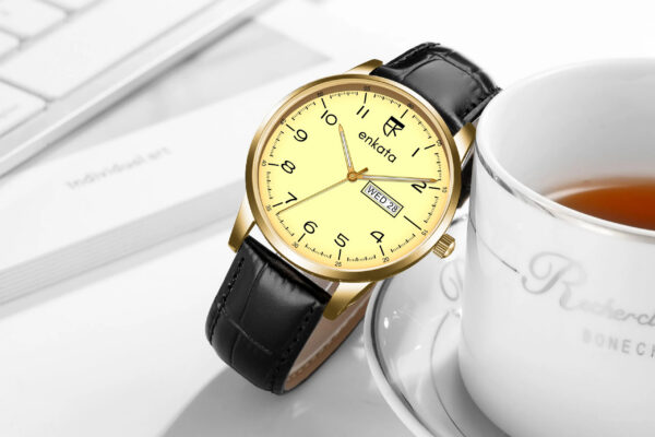 Apus Gold Black Leather