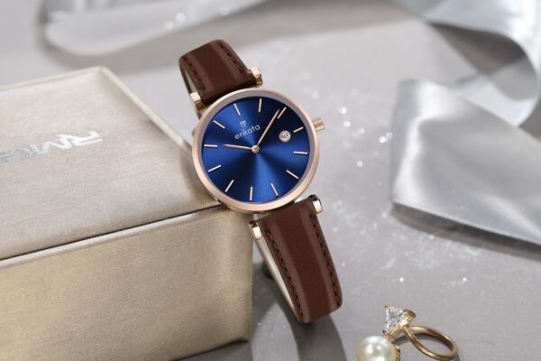 VELA BLUE BROWN LEATHER