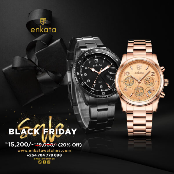 APUS GMT BLACK AND AURORA ROSEGOLD